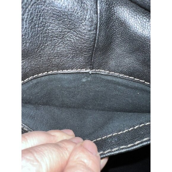 FOSSIL Corey Large Crossbody Bag Black Leather Messenger Bag Purse - Picture 10 of 14